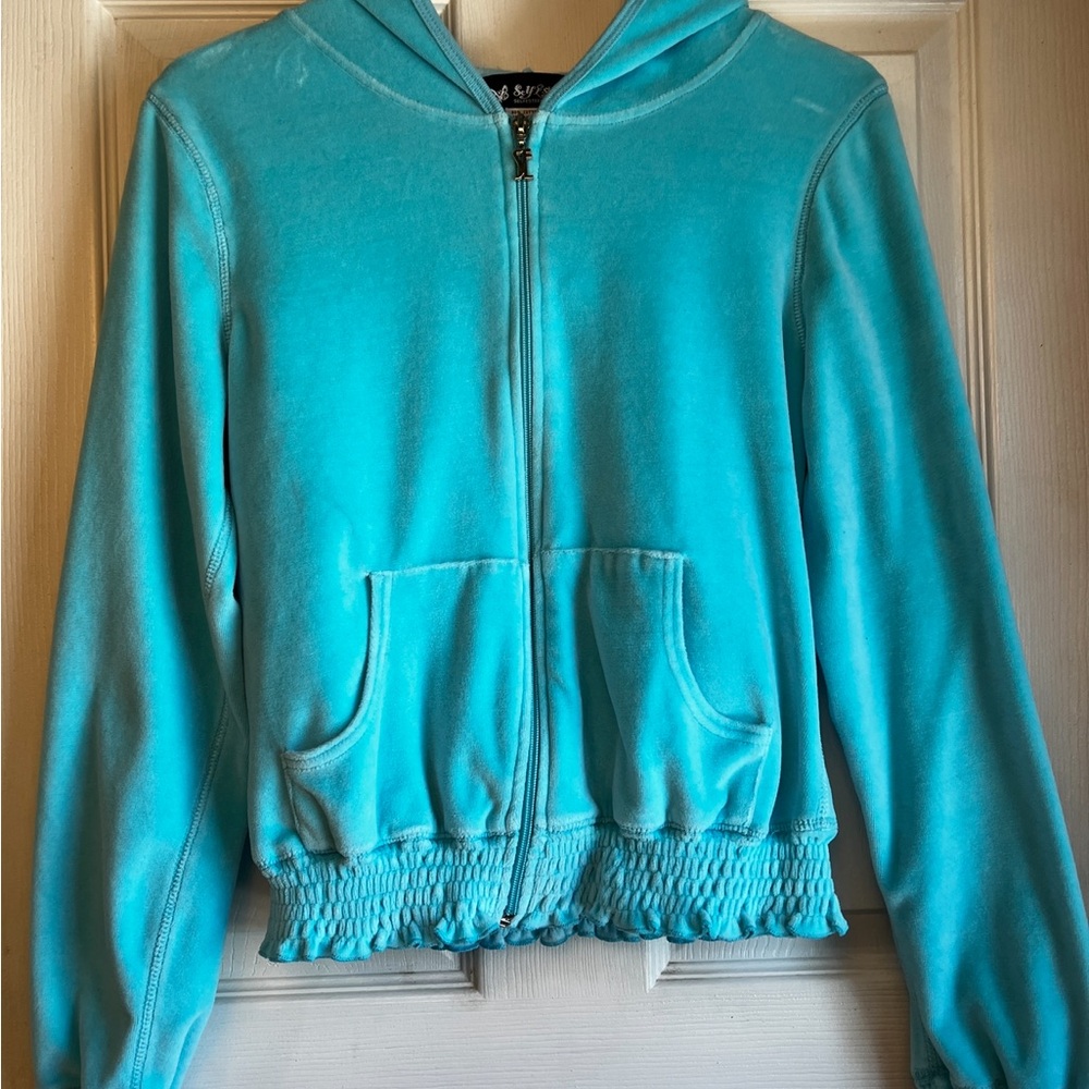Self esteem light blue hoodie